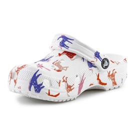 Crocs Classic Character Print Clog 209695-9cd flip-flops white 2