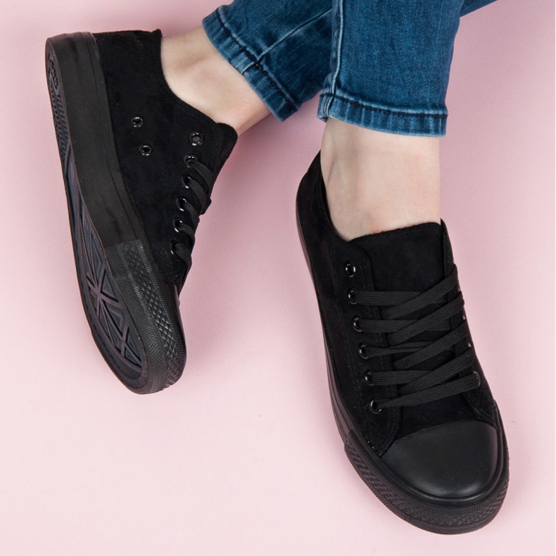 Seastar Suede lace-up sneakers black 1