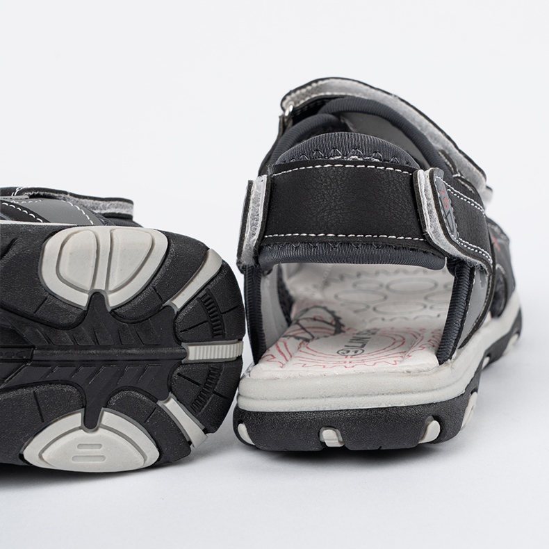 Shelvt Boys black sandals 1 Shelvt Boys black sandals 1