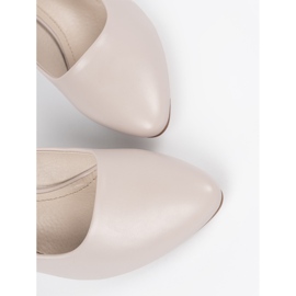 Light gray pumps Sergio Leone beige 1
