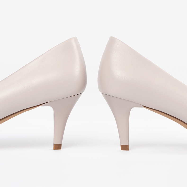 Light gray pumps Sergio Leone beige 2