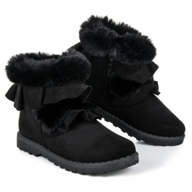 Seastar Black boots with a frill 1