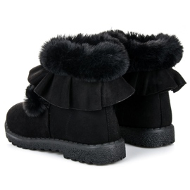Seastar Black boots with a frill 2