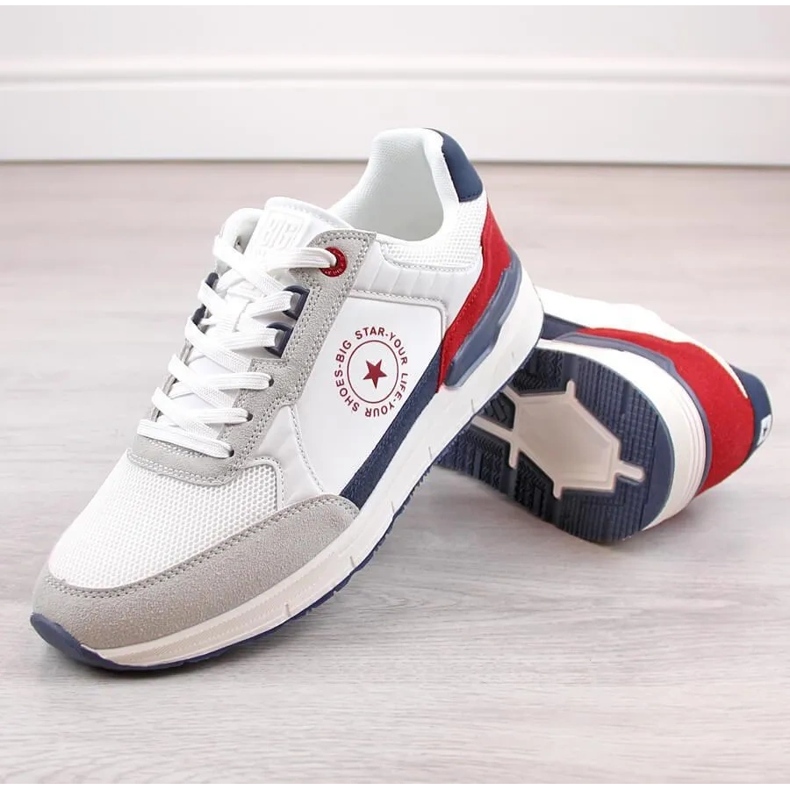 Men's sports shoes Memory Foam Big Star LL174255 101 White 2 Men's sports shoes Memory Foam Big Star LL174255 101 White 2