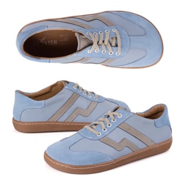 Barefoot women's leather shoes Olivier Eliza blue 4