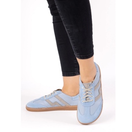 Barefoot women's leather shoes Olivier Eliza blue 6