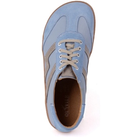 Barefoot women's leather shoes Olivier Eliza blue 13