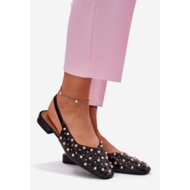 Inna Decorated flat -heeled ballerinas black 1 Inna Decorated flat -heeled ballerinas black 1