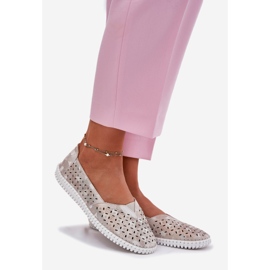 EVento Subcrew openwork women's golden-gray shoes grey 1 EVento Subcrew openwork women's golden-gray shoes grey 1