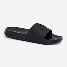 EVento Lightweight women's flip flops with decorative pressing black 4