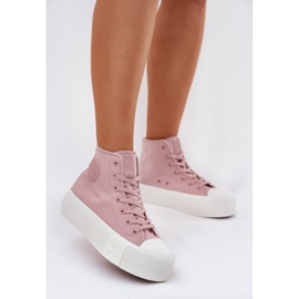 Women's sneakers on the platform Big Star RR274739 pink 2