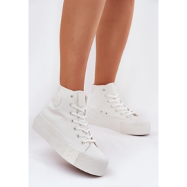 Women's sneakers on the platform Big Star RR274743 white 2