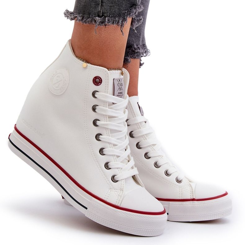 Women's Wedge Sneakers Cross Jeans NN2R4004 White 5