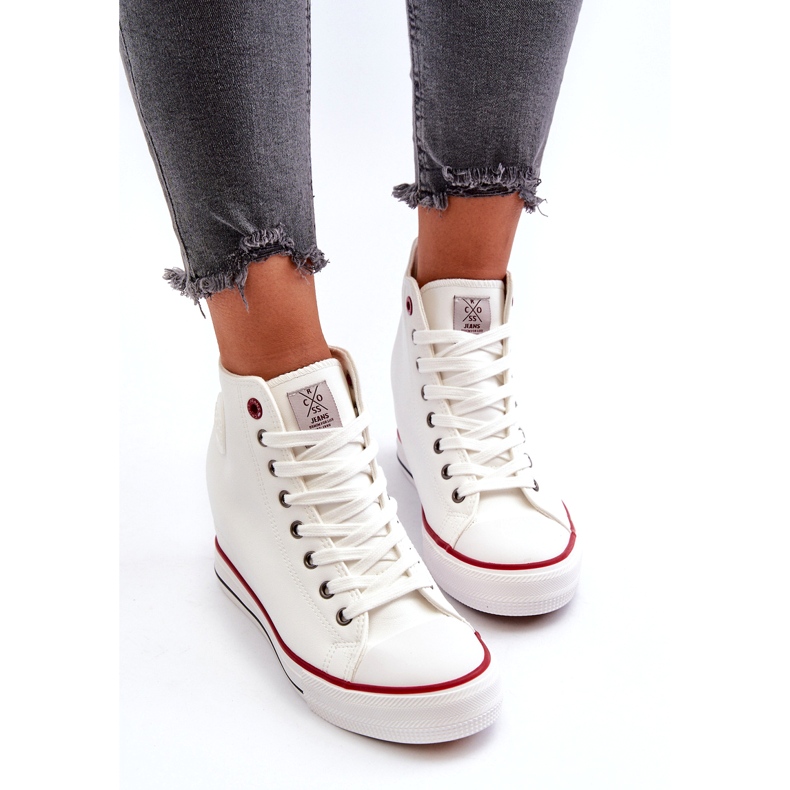 Women's Wedge Sneakers Cross Jeans NN2R4004 White 4
