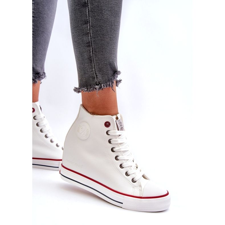 Women's Wedge Sneakers Cross Jeans NN2R4004 White 3