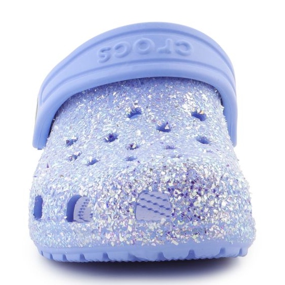 Crocs classic glitter clog t 206992-5q6 flaps blue 1