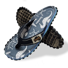 Japanese Gumbies Islander Flip-Flops Unisex Seahorse Gu-Ffisl152 blue 1