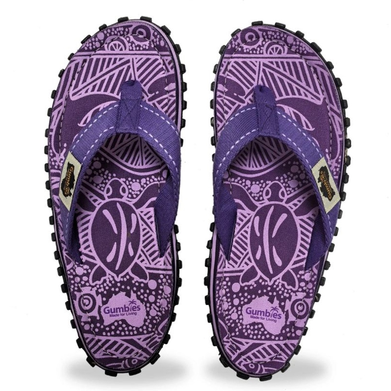 Japanese Gumbies Islander Flip-Flops Unisex Purple Signature Gu-Ffisl151 1