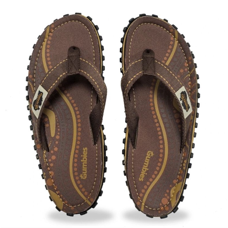 Japanese Gumbies Islander Flip-Flops Unisex aboriginal gu-ffisl095 brown 1 Japanese Gumbies Islander Flip-Flops Unisex aboriginal gu-ffisl095 brown 1