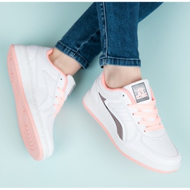 Rapter White sports shoes pink 1