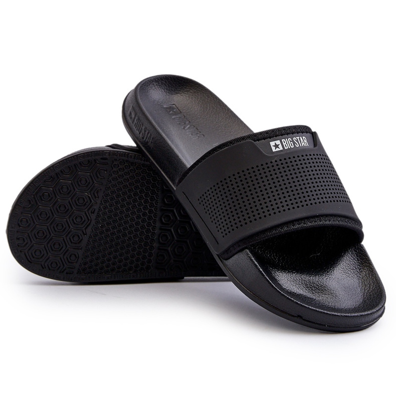 Light Men's Flip-Flops Big Star NN174694 Black 3