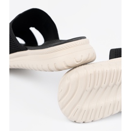 Women's black slippers on the Sergio Leone platform 1