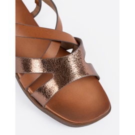 Flat brown sandals Sergio Leone 1