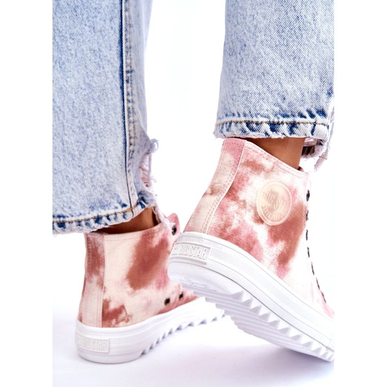 Women's Sneakers Big Star LL274048 Beige-Pink 3