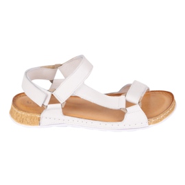 Olivier Women's sandals Barefoot-Friendly-leather, wide, light white 1 Olivier Women's sandals Barefoot-Friendly-leather, wide, light white 1