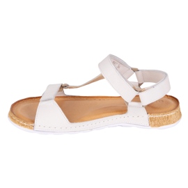 Olivier Women's sandals Barefoot-Friendly-leather, wide, light white 2 Olivier Women's sandals Barefoot-Friendly-leather, wide, light white 2