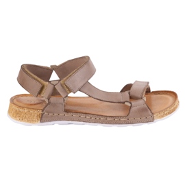 Olivier Women's sandals barefoot-friendly leather beige 1