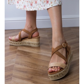 Brown espadrilles sandals for wedge 2 Brown espadrilles sandals for wedge 2