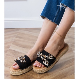 Black espadrilles with a bow 2