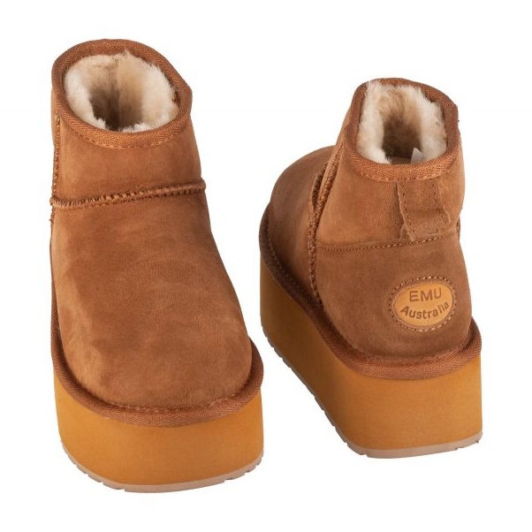 Emu Australia Stinger Micro Flatform shoes W13082-Ches brown 2