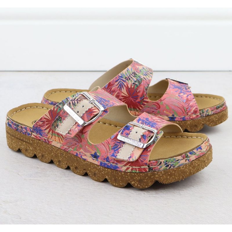 Rieker V8751-90 Women's Slippers pink 1 Rieker V8751-90 Women's Slippers pink 1