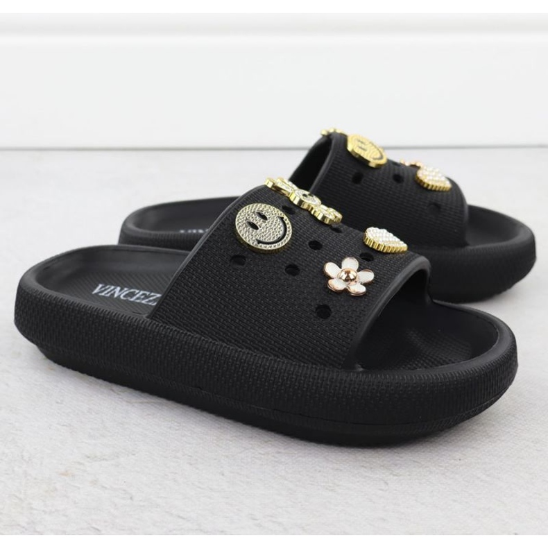 Vinceza 76055 jan404a flip -flops black 1