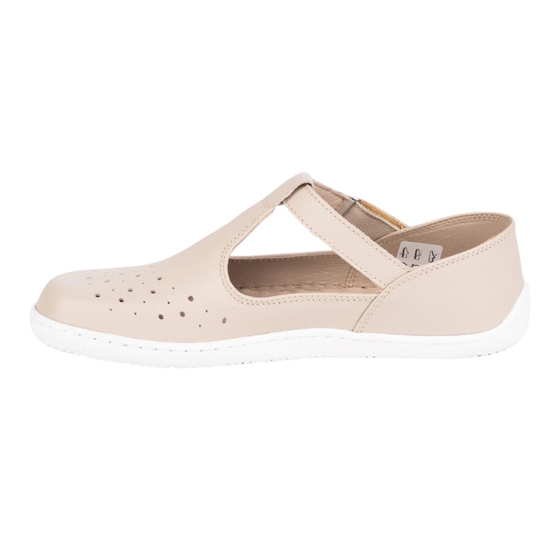 Olivier Women's barefoot shoes made of natural leather 1283 beige 1