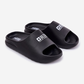 Men's foam slippers with the Big Star RR174A012 Black logo 1 Men's foam slippers with the Big Star RR174A012 Black logo 1