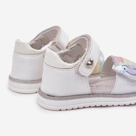 EVento Children's sandals with Velcro fastening, white 2 EVento Children's sandals with Velcro fastening, white 2