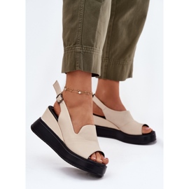 Women's leather sandals for ancient Artiker 54C0401 beige 2 Women's leather sandals for ancient Artiker 54C0401 beige 2