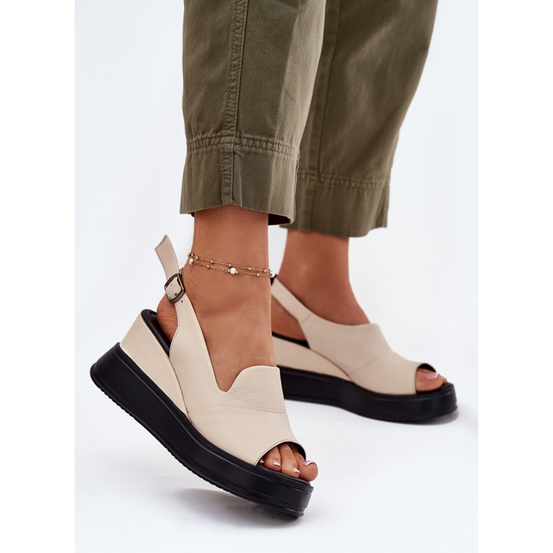 Women's leather sandals for ancient Artiker 54C0401 beige 2 Women's leather sandals for ancient Artiker 54C0401 beige 2