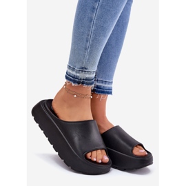 EVento Women's foam slippers on the platform black 1