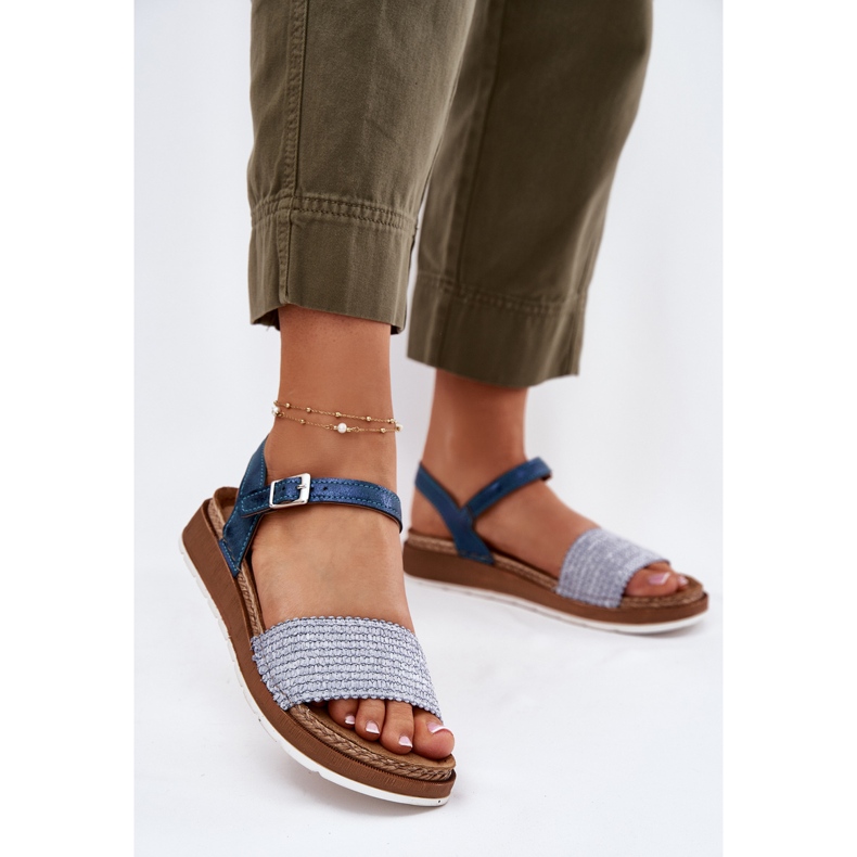 Women's sandals with a braid on the inblu gs000050 blue bar 2 Women's sandals with a braid on the inblu gs000050 blue bar 2