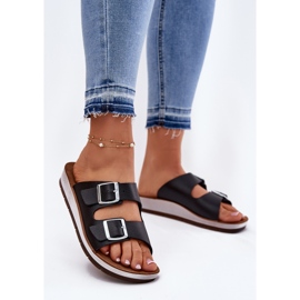 Women's flip flops with inblu cp000042 black clamps 2