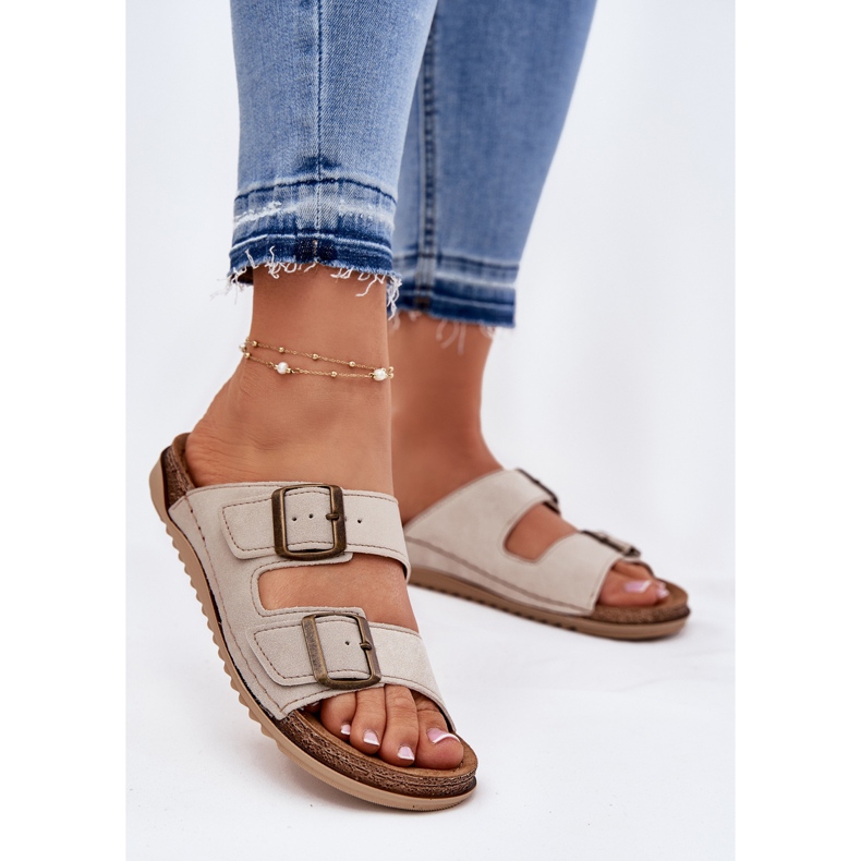 Women's prophylactic flip flops inblu AA000068 beige 2 Women's prophylactic flip flops inblu AA000068 beige 2