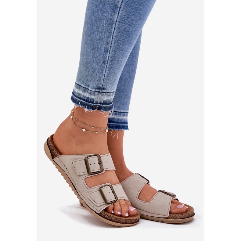 Women's prophylactic flip flops inblu AA000068 beige 1 Women's prophylactic flip flops inblu AA000068 beige 1