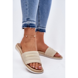Women's inblu sf000003 slippers beige 2