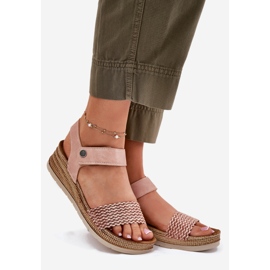 Women's sandals on the inblu rv000014 wedge pink 1