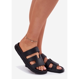 EVento Women's foam slippers black 1