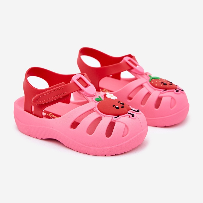 Velcro children's sandals fruit 83615 ipanema Summer XIV pink-red 1